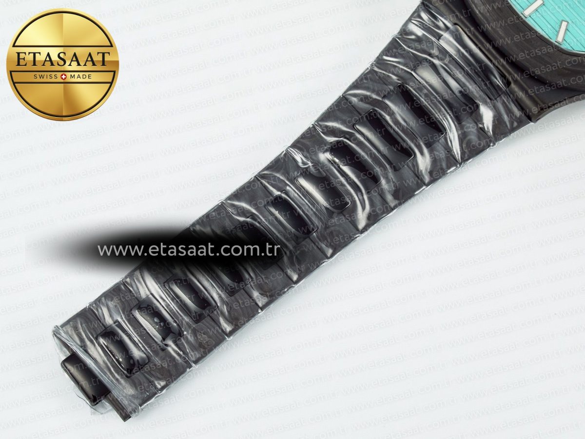 Patek Philippe Nautilus 5711 DIW Carbon DIWF 1:1 Best Edition Green Textured Dial On Carbon Bracelet 324CS - Görsel 24