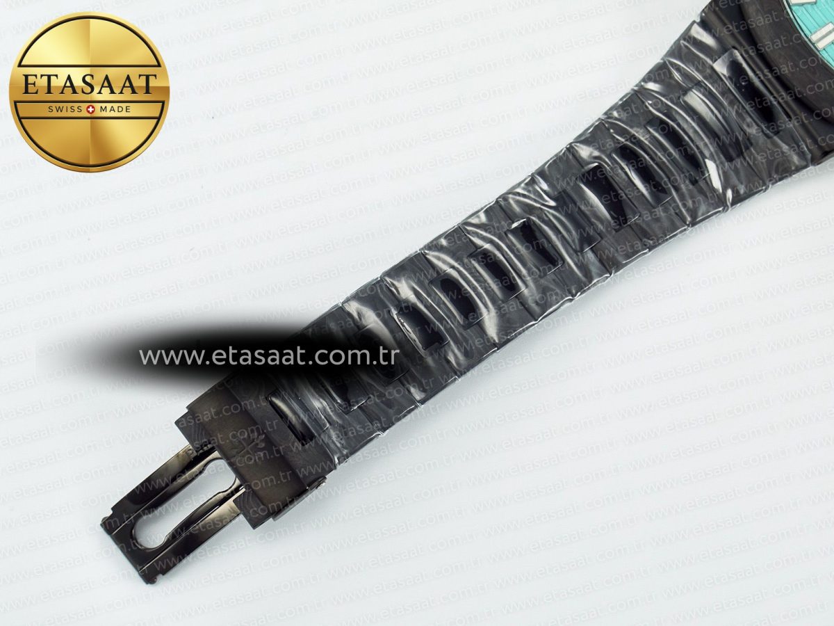 Patek Philippe Nautilus 5711 DIW Carbon DIWF 1:1 Best Edition Green Textured Dial On Carbon Bracelet 324CS - Görsel 25