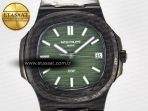 Patek Philippe Nautilus 5711 DIW Carbon DIWF 1:1 Best Edition Green Textured Dial On Carbon Bracelet 324CS - Görsel 4