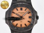 Patek Philippe Nautilus 5711 DIW Carbon DIWF 1:1 Best Edition Orange Textured Dial On Carbon Bracelet 324CS - Görsel 4