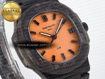 Patek Philippe Nautilus 5711 DIW Carbon DIWF 1:1 Best Edition Orange Textured Dial On Carbon Bracelet 324CS - Görsel 5