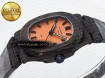 Patek Philippe Nautilus 5711 DIW Carbon DIWF 1:1 Best Edition Orange Textured Dial On Carbon Bracelet 324CS - Görsel 6