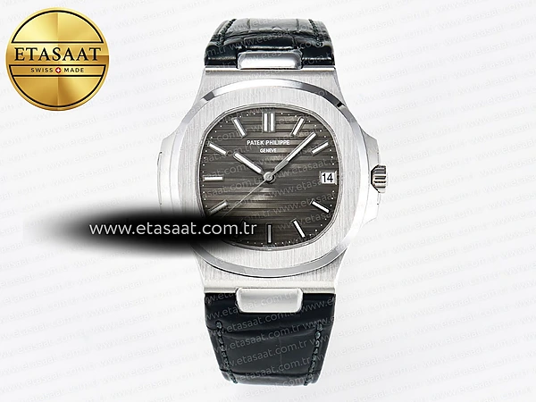 Patek Philippe Nautilus 5711 3KF Gri Dokulu Kadran A324 Eta Saat - 1:1 Süper Klon Replika Saat