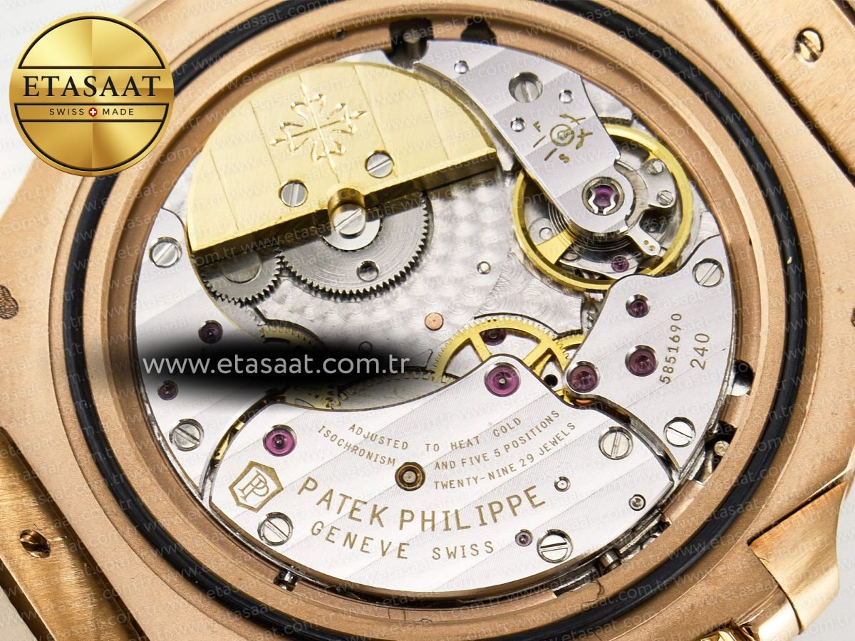 Patek Philippe Nautilus 5712 Best Edition Brown Dial on Brown Leather Strap A240 - Görsel 21