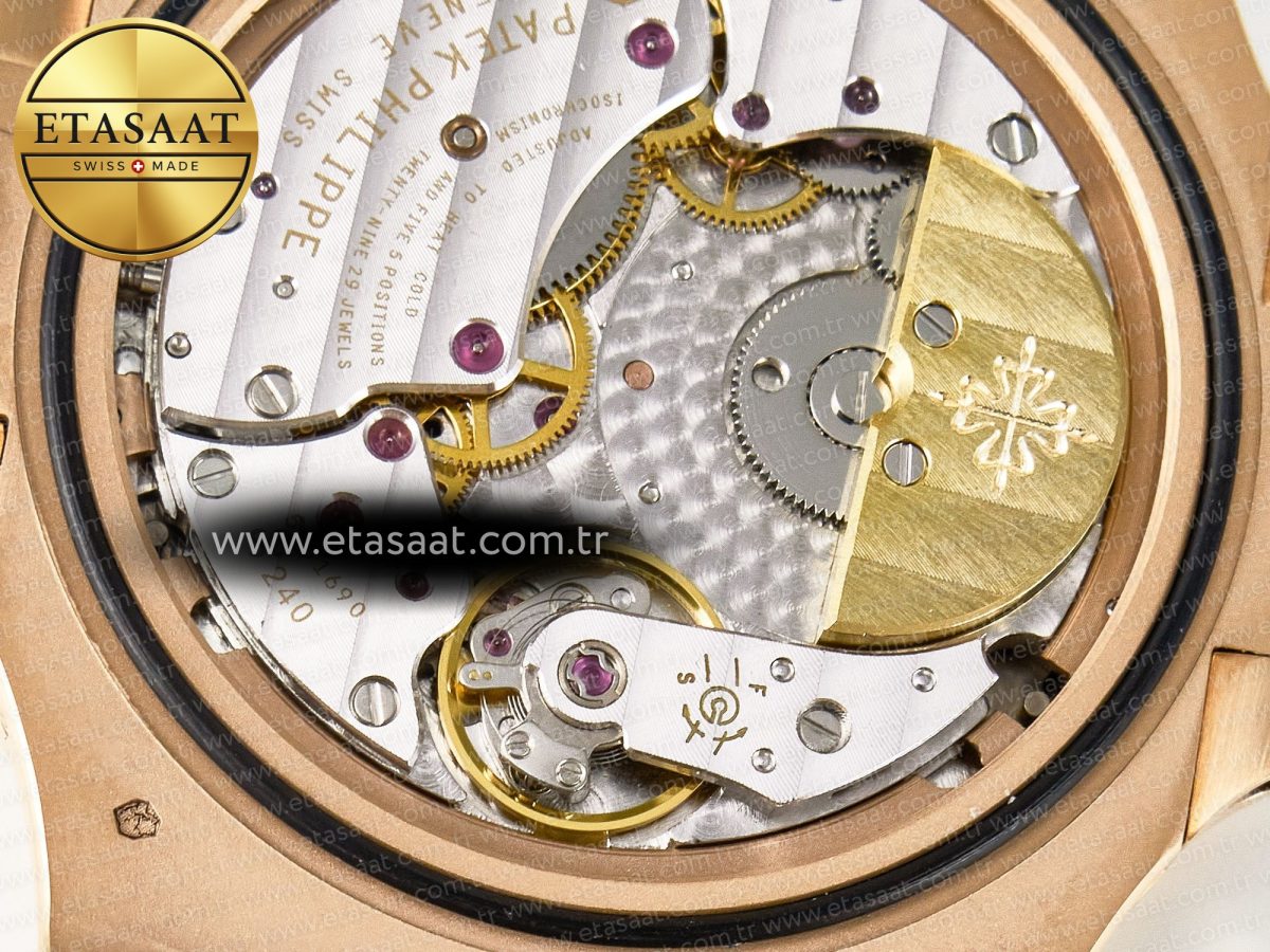 Patek Philippe Nautilus 5712 Best Edition Brown Dial on Brown Leather Strap A240 - Görsel 22