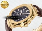 Patek Philippe Nautilus 5712 Best Edition Brown Dial on Brown Leather Strap A240 - Görsel 6