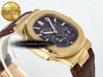 Patek Philippe Nautilus 5712 Best Edition Brown Dial on Brown Leather Strap A240 - Görsel 7