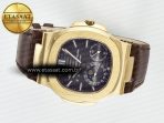 Patek Philippe Nautilus 5712 Best Edition Brown Dial on Brown Leather Strap A240 - Görsel 9