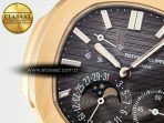 Patek Philippe Nautilus 5712 Best Edition Brown Dial on RG Bracelet A240 - Görsel 10