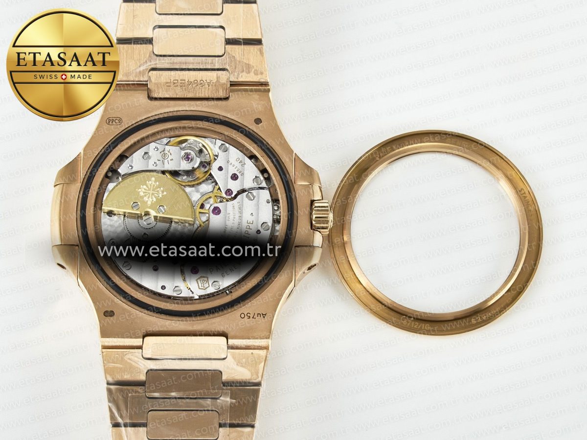 Patek Philippe Nautilus 5712 Best Edition Brown Dial on RG Bracelet A240 - Görsel 18