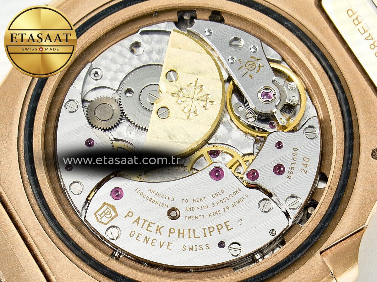 Patek Philippe Nautilus 5712 Best Edition Brown Dial on RG Bracelet A240 - Görsel 21
