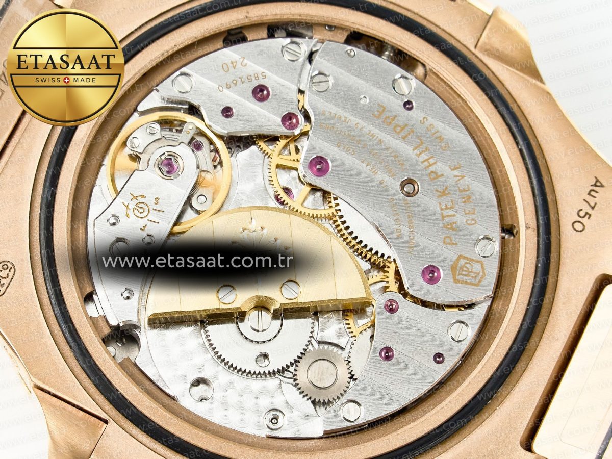 Patek Philippe Nautilus 5712 Best Edition Brown Dial on RG Bracelet A240 - Görsel 22