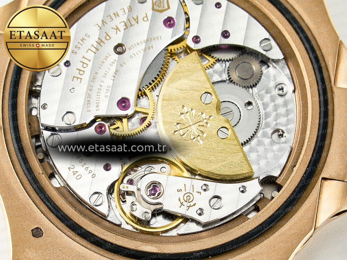 Patek Philippe Nautilus 5712 Best Edition Brown Dial on RG Bracelet A240 - Görsel 23