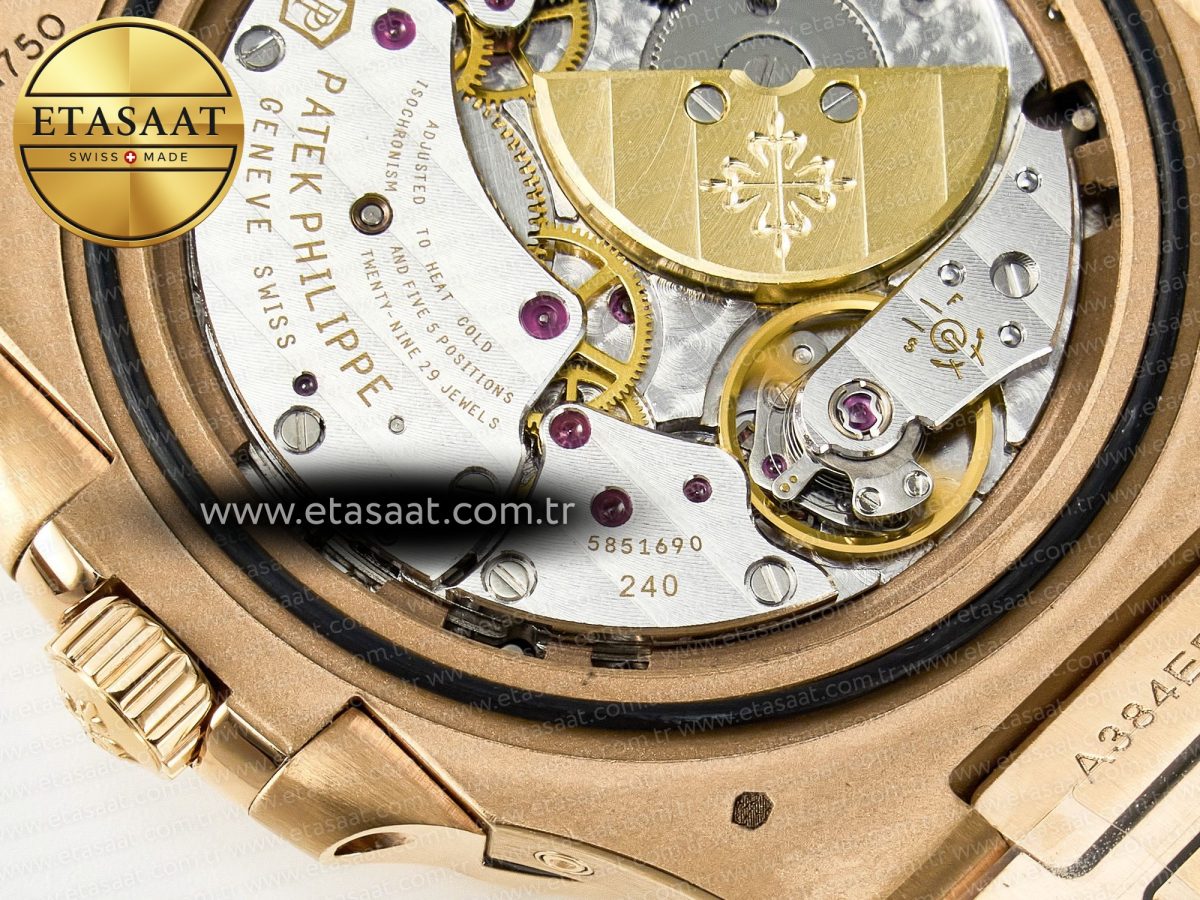 Patek Philippe Nautilus 5712 Best Edition Brown Dial on RG Bracelet A240 - Görsel 24