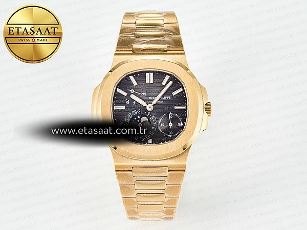 Patek Philippe Nautilus 5712 Kahve Kadran Bilezik A240 Eta Saat - 1:1 Süper Klon Replika Saat