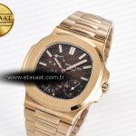 Patek Philippe Nautilus 5712 RG PPF 1:1 Best Edition Brown Dial on RG Bracelet PPF240 Super Clone V4+