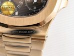 Patek Philippe Nautilus 5712 RG PPF 1:1 Best Edition Brown Dial on RG Bracelet PPF240 Super Clone V4+ - Görsel 14