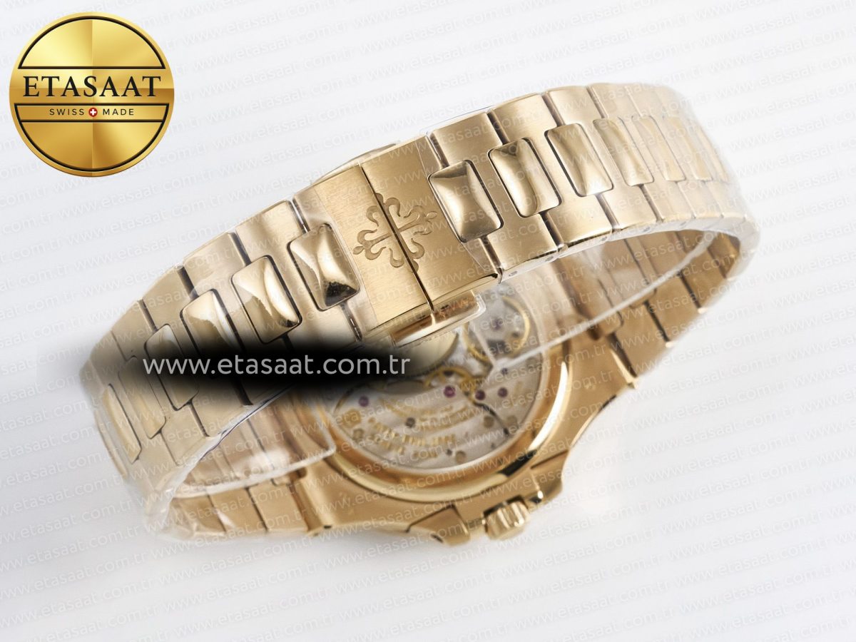 Patek Philippe Nautilus 5712 RG PPF 1:1 Best Edition Brown Dial on RG Bracelet PPF240 Super Clone V4+ - Görsel 17