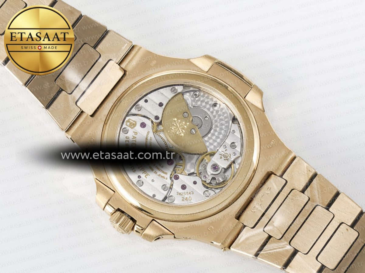 Patek Philippe Nautilus 5712 RG PPF 1:1 Best Edition Brown Dial on RG Bracelet PPF240 Super Clone V4+ - Görsel 18