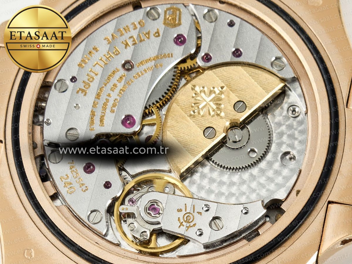 Patek Philippe Nautilus 5712 RG PPF 1:1 Best Edition Brown Dial on RG Bracelet PPF240 Super Clone V4+ - Görsel 24