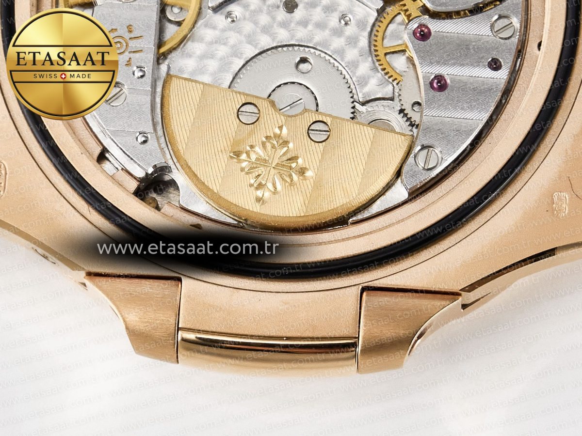 Patek Philippe Nautilus 5712 RG PPF 1:1 Best Edition Brown Dial on RG Bracelet PPF240 Super Clone V4+ - Görsel 25