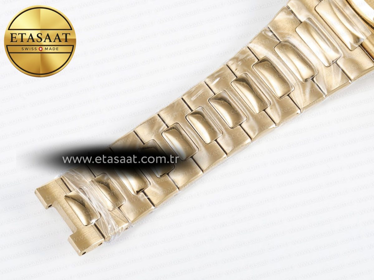 Patek Philippe Nautilus 5712 RG PPF 1:1 Best Edition Brown Dial on RG Bracelet PPF240 Super Clone V4+ - Görsel 27