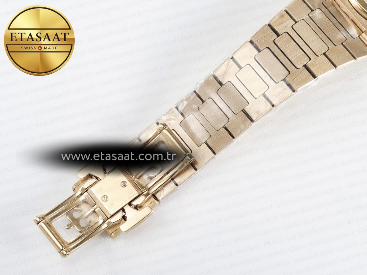 Patek Philippe Nautilus 5712 RG PPF 1:1 Best Edition Brown Dial on RG Bracelet PPF240 Super Clone V4+ - Görsel 29