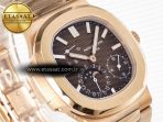 Patek Philippe Nautilus 5712 RG PPF 1:1 Best Edition Brown Dial on RG Bracelet PPF240 Super Clone V4+ - Görsel 5