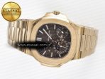 Patek Philippe Nautilus 5712 RG PPF 1:1 Best Edition Brown Dial on RG Bracelet PPF240 Super Clone V4+ - Görsel 9