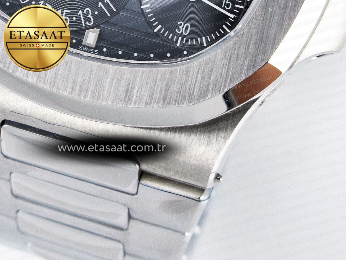Patek Philippe Nautilus 5712 SS OMEF 1:1 Best Edition Blue Dial on SS Bracelet A240 Super Clone - Görsel 14