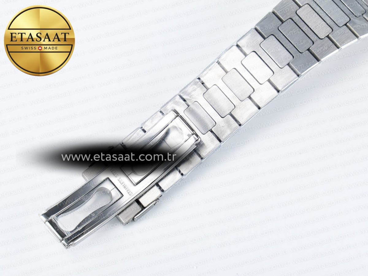 Patek Philippe Nautilus 5712 SS OMEF 1:1 Best Edition Blue Dial on SS Bracelet A240 Super Clone - Görsel 27