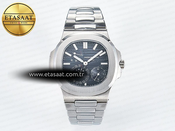 Patek Philippe Nautilus 5712 Omef Mavi Kadran A240 Eta Saat - 1:1 Süper Klon Replika Saat