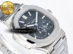 Patek Philippe Nautilus 5712 SS OMEF 1:1 Best Edition Blue Dial on SS Bracelet A240 Super Clone - Görsel 7