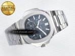 Patek Philippe Nautilus 5712 SS OMEF 1:1 Best Edition Blue Dial on SS Bracelet A240 Super Clone - Görsel 8