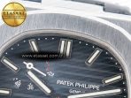 Patek Philippe Nautilus 5712 SS PPF 1:1 Best Edition Blue Dial on Black Leather Strap A240 Super Clone V2 - Görsel 11
