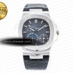 Patek Philippe Nautilus 5712 PPF Mavi Kadran Siyah A240 Eta Saat - Görsel 3 - 1:1 Süper Klon Saat