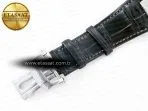 Patek Philippe Nautilus 5712 SS PPF 1:1 Best Edition Blue Dial on Black Leather Strap A240 Super Clone V2 - Görsel 30