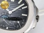 Patek Philippe Nautilus 5712 Best Edition Blue Dial on SS Bracelet A240 Super Clone V2 - Görsel 12