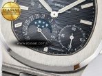 Patek Philippe Nautilus 5712 Best Edition Blue Dial on SS Bracelet A240 Super Clone V2 - Görsel 13