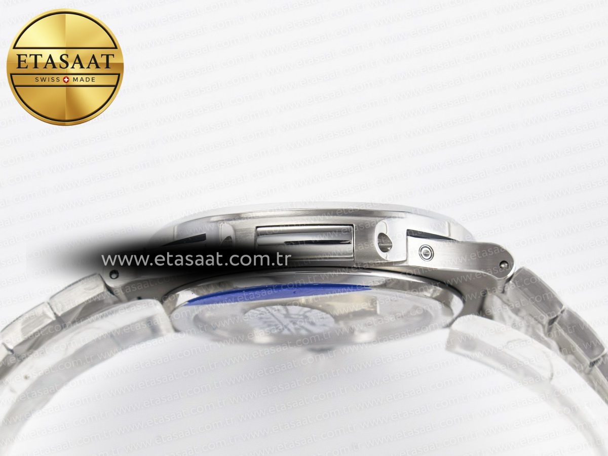 Patek Philippe Nautilus 5712 Best Edition Blue Dial on SS Bracelet A240 Super Clone V2 - Görsel 15
