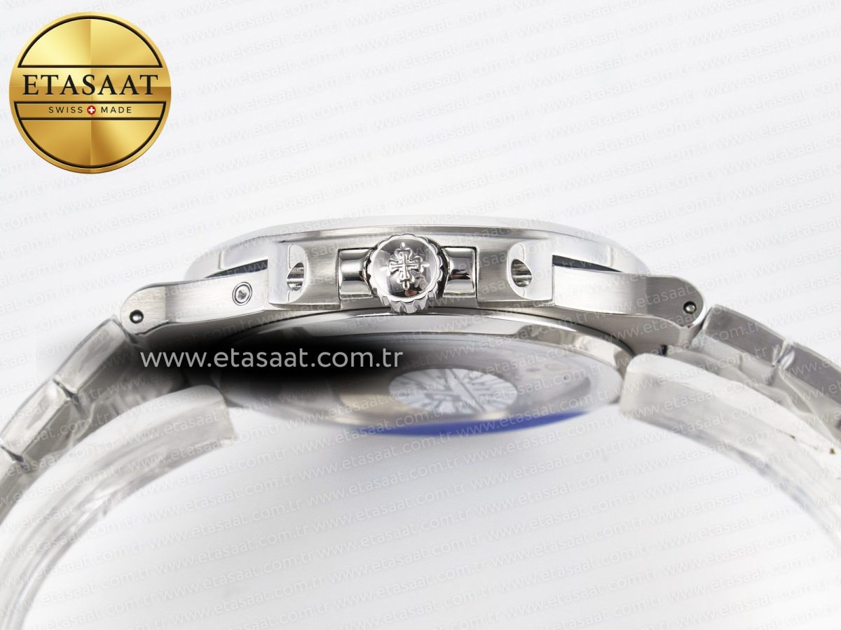 Patek Philippe Nautilus 5712 Best Edition Blue Dial on SS Bracelet A240 Super Clone V2 - Görsel 16