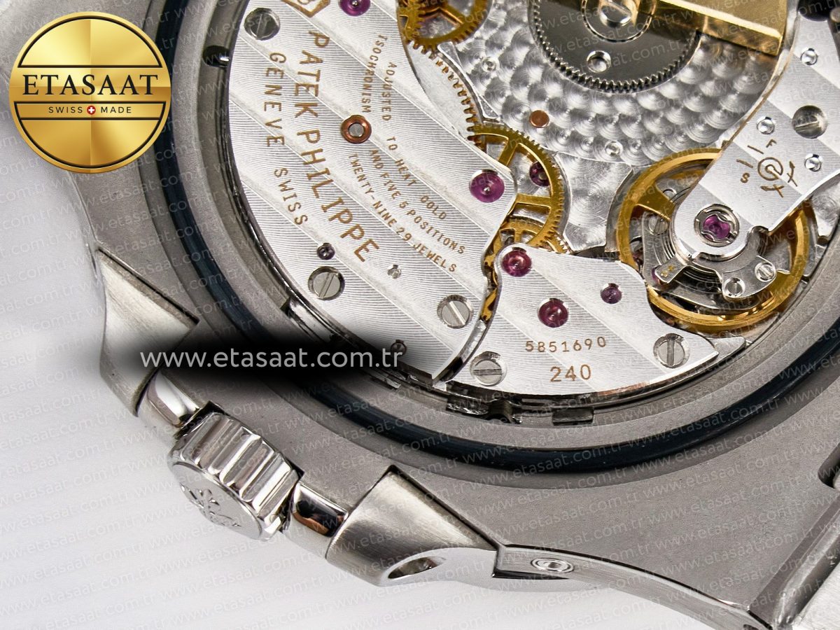 Patek Philippe Nautilus 5712 Best Edition Blue Dial on SS Bracelet A240 Super Clone V2 - Görsel 23