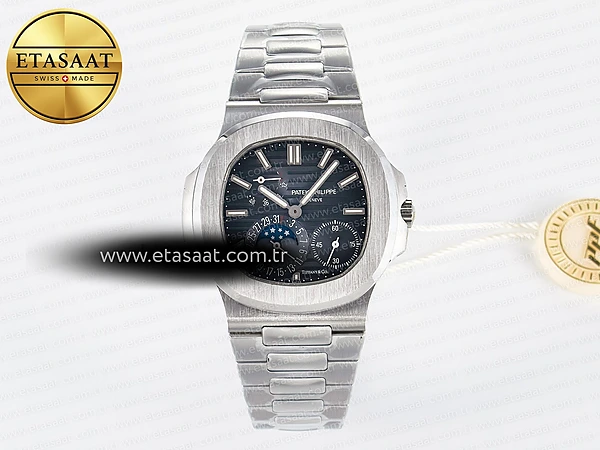 Patek Philippe Nautilus 5712 Mavi Kadran Bilezik A240 V2 Eta Saat - 1:1 Süper Klon Replika Saat