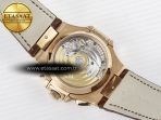 Patek Philippe Nautilus 5980 RG Brown/SS Dial on Brown Leather Strap A7750 - Görsel 15