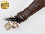 Patek Philippe Nautilus 5980 RG Brown/SS Dial on Brown Leather Strap A7750 - Görsel 22