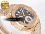 Patek Philippe Nautilus 5980 RG Brown/SS Dial on RG Bracelet A7750 - Görsel 7