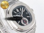 Patek Philippe Nautilus 5980 SS Black Dial on SS Bracelet A7750 - Görsel 5
