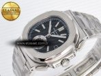 Patek Philippe Nautilus 5980 SS Black Dial on SS Bracelet A7750 - Görsel 6