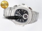 Patek Philippe Nautilus 5980 SS Black Dial on SS Bracelet A7750 - Görsel 9