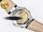 Patek Philippe Nautilus 5980 SS Black/SS Dial on on Black Leather Strap A7750 - Görsel 16